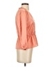 J.Crew 100% Polyester Orange 3/4 Sleeve Blouse Size 4 (petite) - photo 4