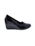 Tsubo 100% Leather Black Wedges Size 8 - photo 1