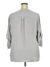 Torrid 100% Polyester Gray 3/4 Sleeve Blouse Size 2X Plus (2) - photo 2