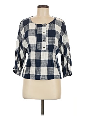 Zara Basic 3/4 Sleeve Blouse (view 1)