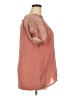 Peach 100% Polyester Pink Short Sleeve Blouse Size 3XL - photo 4