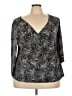 Lane Bryant Gray 3/4 Sleeve Blouse Size 22 (5) - photo 1