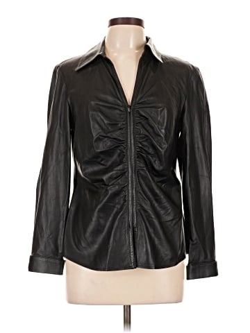 Lafayette 148 New York Leather Jacket (view 1)
