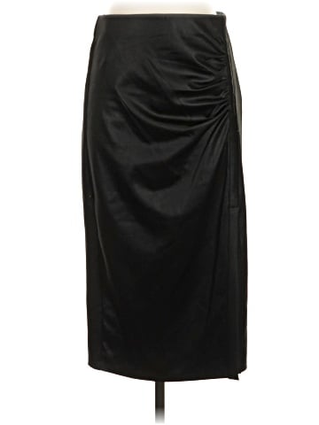 DKNY Faux Leather Skirt (view 1)
