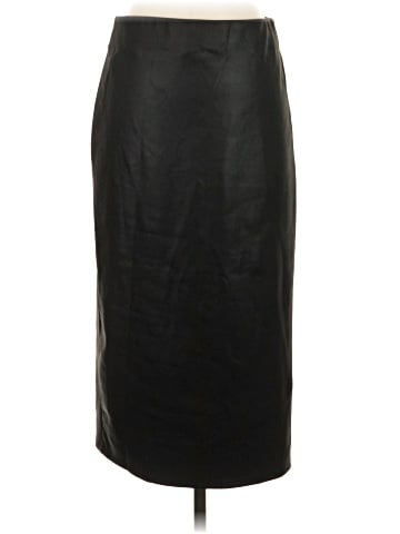 DKNY Faux Leather Skirt (view 2)