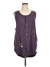 Blue Fish Purple Sleeveless Button-Down Shirt Size 1X (1) - photo 1
