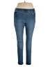 Gloria Vanderbilt Solid Blue Jeggings Size 14 - photo 1