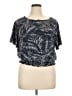MICHAEL Michael Kors Black Short Sleeve Top Size 0X - photo 1