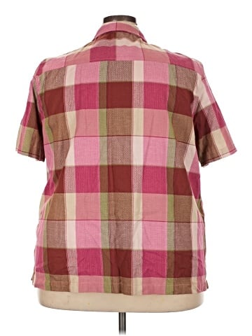 Basic Editions Short Sleeve Button-Down Shirt (view 2)