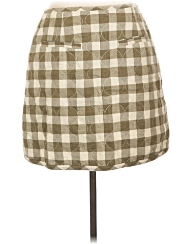 Madewell Quilted Flannel Mini Skirt in Gingham Check (view 2)