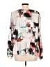 Nine West 100% Polyester White Long Sleeve Blouse Size L - photo 2