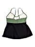 Aqua Eve Color Block Green Swimsuit Top Size 18 - photo 2