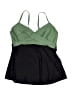 Aqua Eve Color Block Green Swimsuit Top Size 18 - photo 1