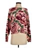 CeCe Floral Burgundy Pullover Sweater Size S - photo 1