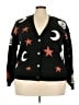 Torrid 100% Acrylic Stars Black Cardigan Size 2X Plus (2) - photo 1