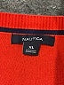 Nautica 100% Cotton Stripes Orange Pullover Sweater Size XL - photo 7