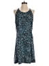 Athleta Animal Print Blue Cocktail Dress Size M (tall) - photo 1