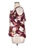 Iz Byer 100% Polyester Burgundy Short Sleeve Blouse Size XL - photo 5