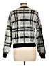 1.State Plaid Stripes Checkered-gingham Multi Color Silver Cardigan Size L - photo 2