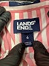 Lands' End 100% Cotton Stripes Pink Long Sleeve Button-Down Shirt Size 4 - photo 7