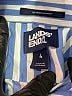 Lands' End 100% Cotton Stripes Blue Long Sleeve Button-Down Shirt Size 4 - photo 7