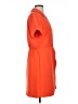 Nine West 100% Polyester Solid Orange Casual Dress Size L - photo 4