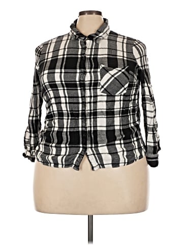 Faded Glory Long Sleeve Button-Down Shirt (view 1)