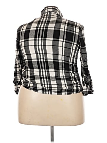 Faded Glory Long Sleeve Button-Down Shirt (view 2)