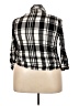 Faded Glory Plaid Black Long Sleeve Button-Down Shirt Size 22 - 24 - photo 2