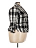 Faded Glory Plaid Black Long Sleeve Button-Down Shirt Size 22 - 24 - photo 4