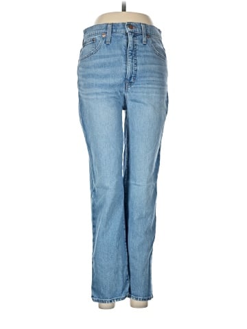 Madewell Classic Straight Jeans in Meadowland Wash (view 1)