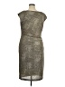 Connected Apparel Metallic Gray Cocktail Dress Size 16 - photo 2