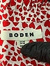 Boden 100% Cotton Polka Dots Red Long Sleeve Blouse Size 12 - photo 7