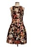Leifsdottir Floral Black Cocktail Dress Size 10 - photo 1