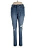 a.n.a. A New Approach Hearts Blue Jeans Size 10 - photo 1