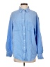 Gap 100% Cotton Checkered-gingham Blue Long Sleeve Button-Down Shirt Size XS - photo 1