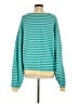 We the Free Stripes Teal Pullover Sweater Size M - photo 2