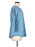 L.L.Bean Blue 3/4 Sleeve Blouse Size L - photo 4