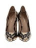 Via Spiga 100% Leather Animal Print Gold Heels Size 9 - photo 2