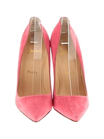 Christian Louboutin Suede Pigalle Follies 100mm Pumps (view 2)