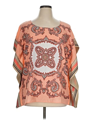 New York & Company Short Sleeve Blouse (view 1)