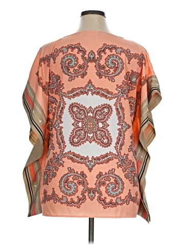 New York & Company Short Sleeve Blouse (view 2)