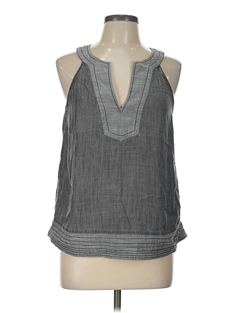 Pre-owned Trina Turk Sleeveless Blouse In Gray