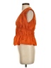 FRAME 100% Cotton Orange Sleeveless Blouse Size S - photo 5