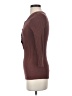 Enza Costa Solid Maroon Brown Pullover Sweater Size S - photo 5