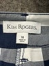 Kim Rogers Checkered-gingham Ivory Shorts Size 18 - photo 3