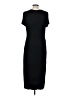 Soma Solid Black Casual Dress Size L - photo 2