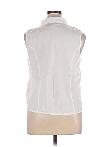 Tahari Sleeveless Button-Down Shirt (view 2)