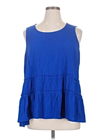 Nina Leonard Sleeveless Blouse (view 1)