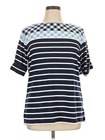 Karen Scott Short Sleeve Turtleneck (view 1)